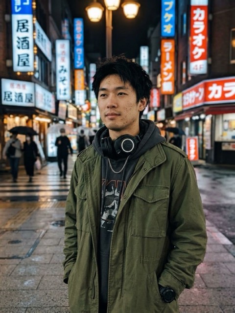Photo before the Retro Anime transformation