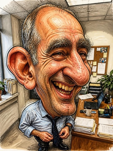 Caricature style generated from a photo with PicToon