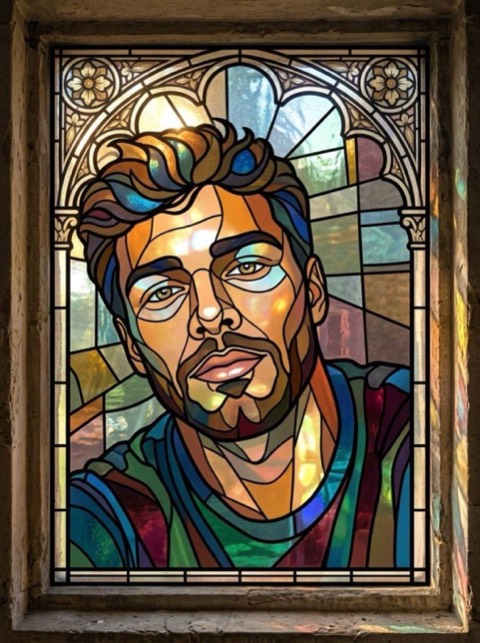 Stained Glass style generated from a photo with PicToon