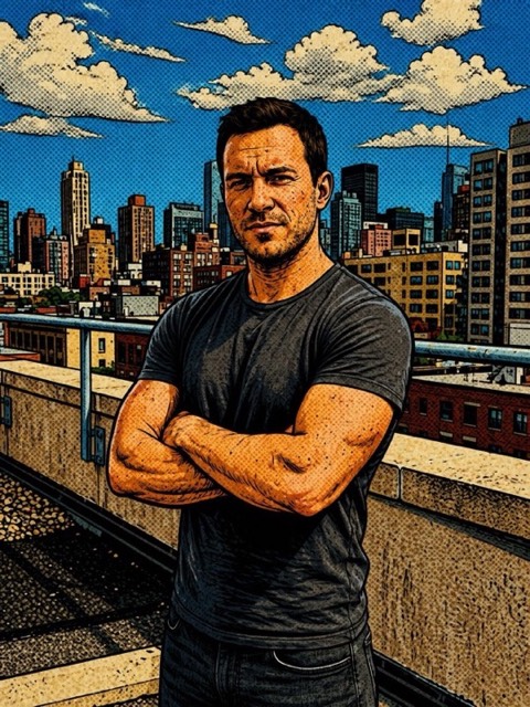Comics style generated from a photo with PicToon