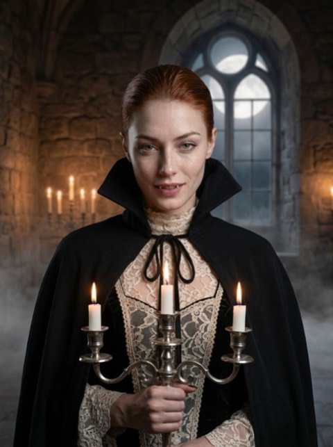 Vampire style generated from a photo with PicToon