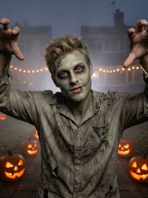 Zombie style generated from a photo with PicToon