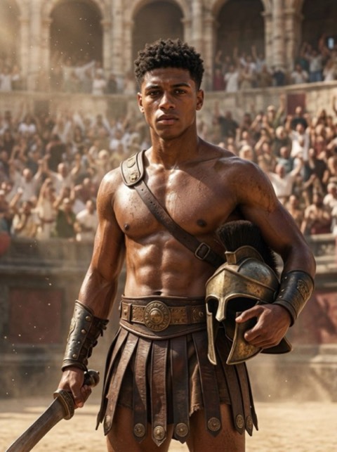 Gladiator style generated from a photo with PicToon