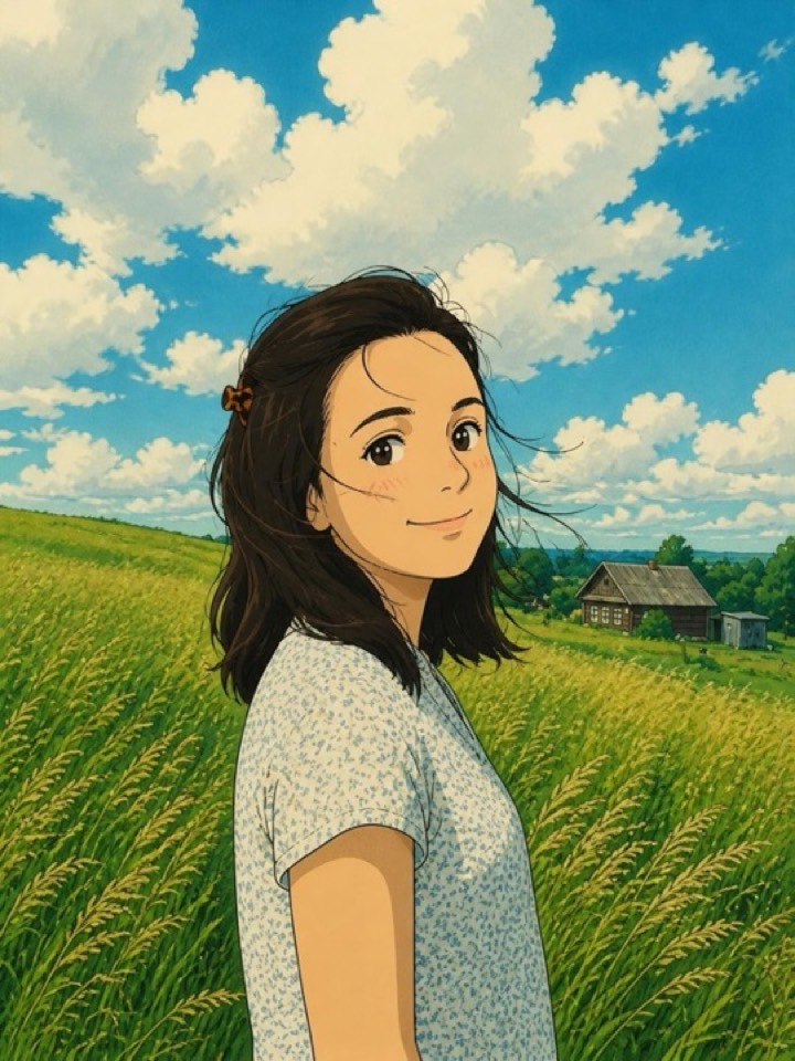 The same photo transformed with the Japanese style in PicToon