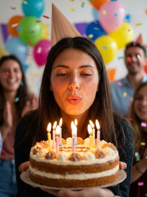 Birthday style generated from a photo with PicToon