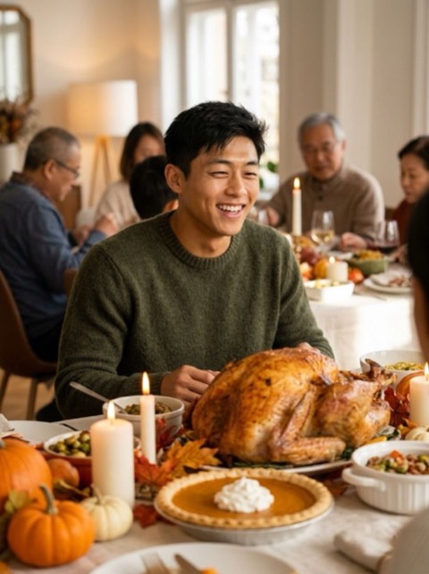 Thanksgiving style generated from a photo with PicToon