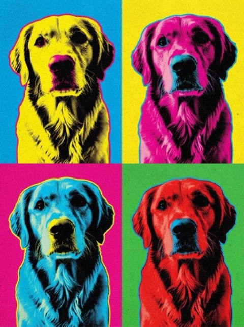Pop Art Pet style generated from a photo with PicToon