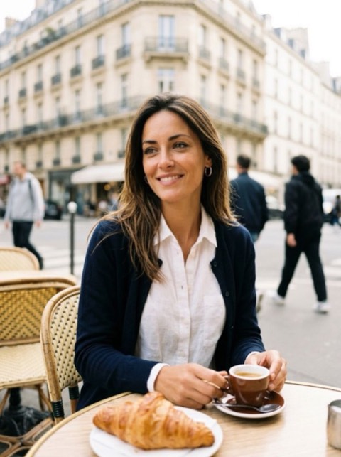 Paris Café style generated from a photo with PicToon