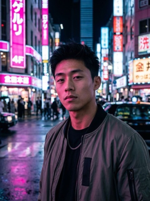 Tokyo Nights style generated from a photo with PicToon