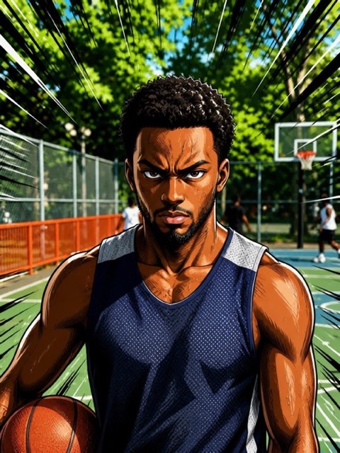 Shonen style generated from a photo with PicToon