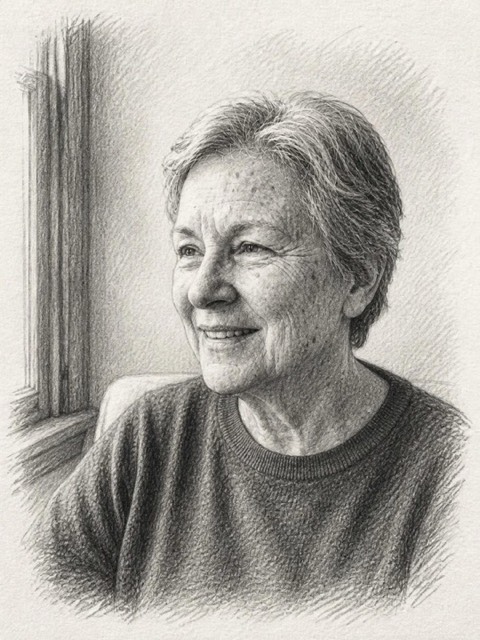 Sketch style generated from a photo with PicToon