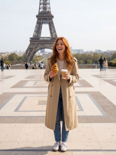Paris style generated from a photo with PicToon