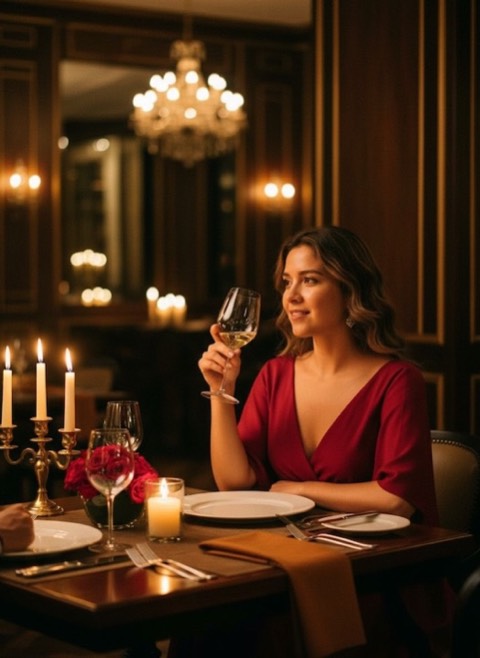 Romantic Dinner style generated from a photo with PicToon