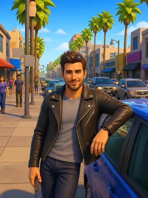 Video Game style generated from a photo with PicToon